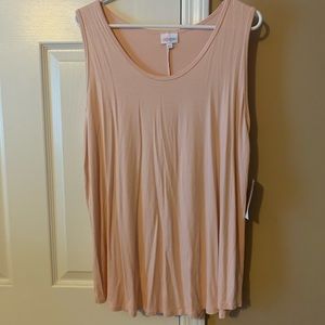 NWT LulaRoe 3X solid dusty rose tank top!
